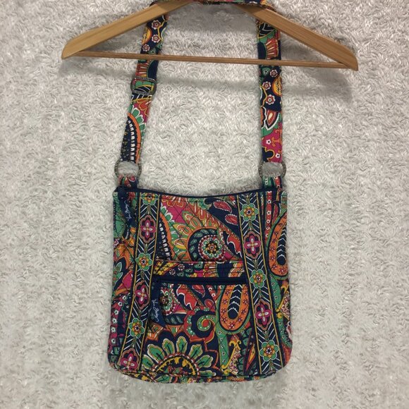 Vera Bradley Venetian Paisley‎ Mailbag Purse - Picture 4 of 8